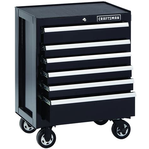 craftsman 6 drawer tool center rolling steel cabinet chest misc|craftsman rolling tool boxes clearance.